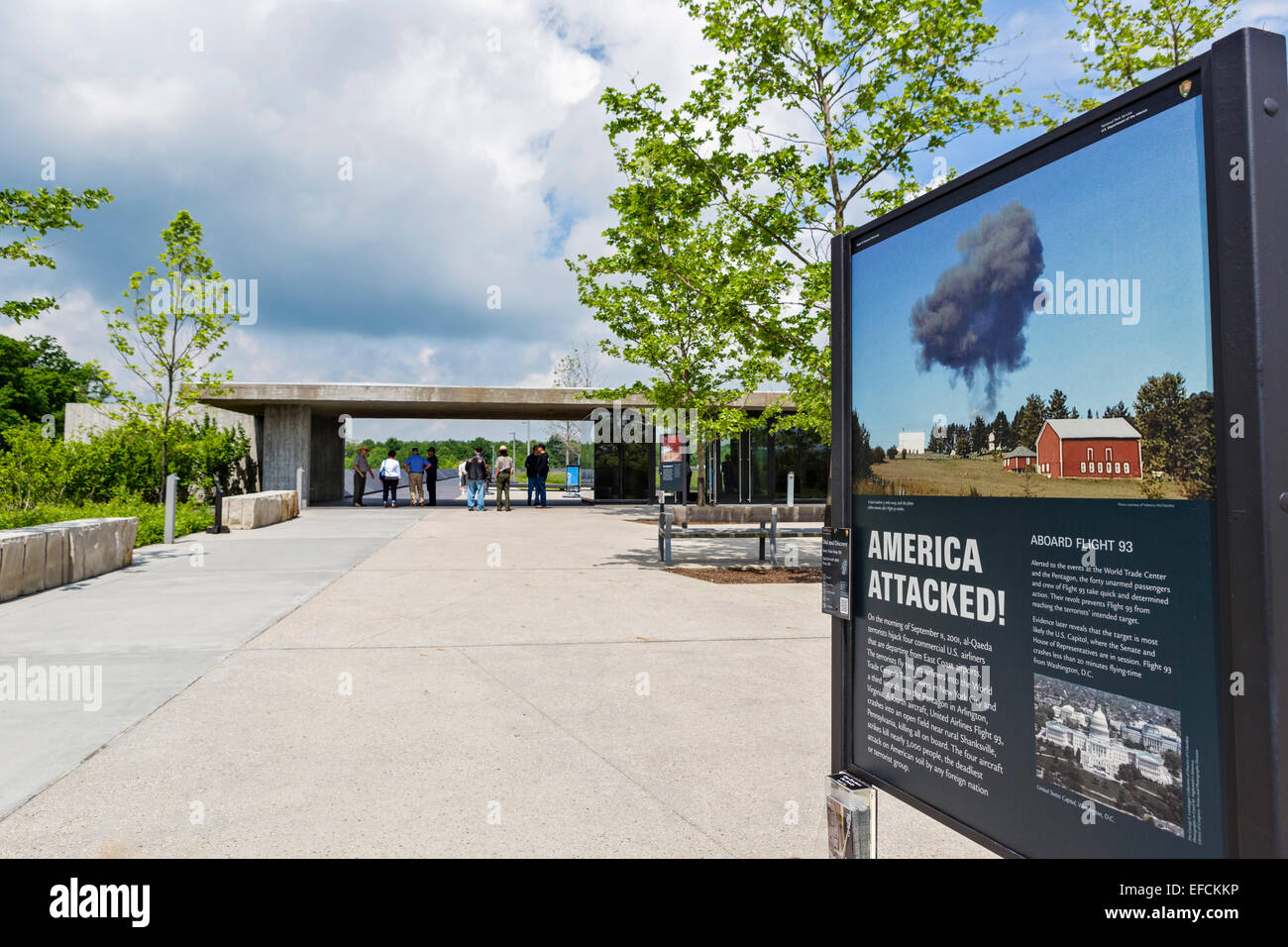 Ingresso al volo 93 National Memorial, Stonycreek, vicino a Shanksville, Somerset County, Pennsylvania, STATI UNITI D'AMERICA Foto Stock