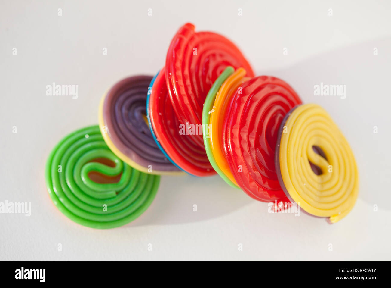 Liquirizia caramelle a spirale Foto Stock