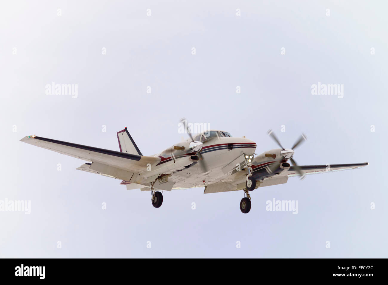 Twin motore aereo Foto Stock