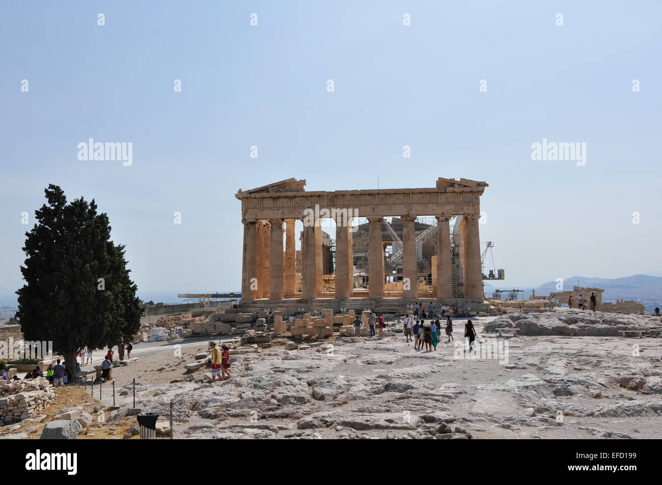 Tempio Partenone di Atene, Grecia. Foto Stock