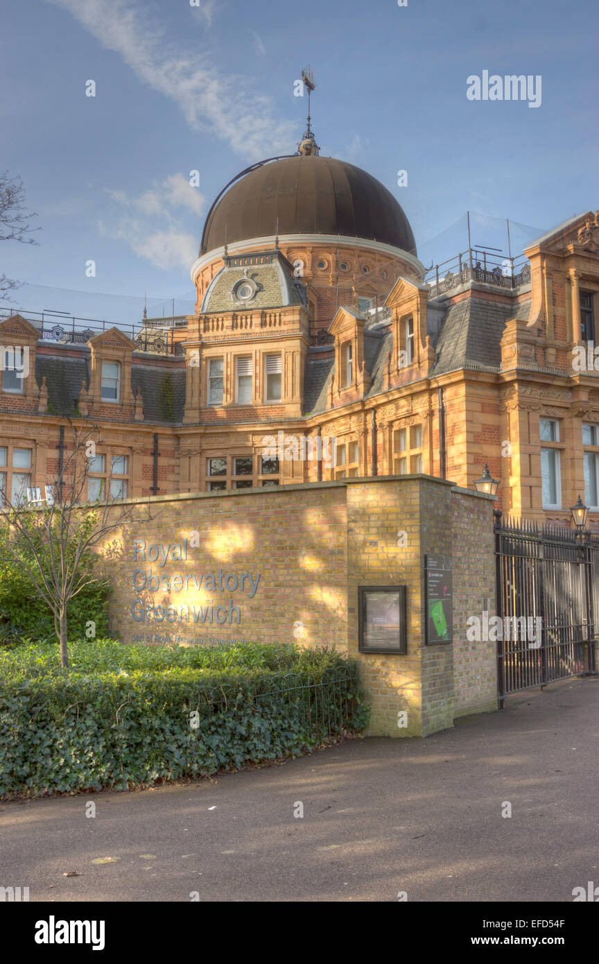 L'Osservatorio Reale di Greenwich Foto Stock