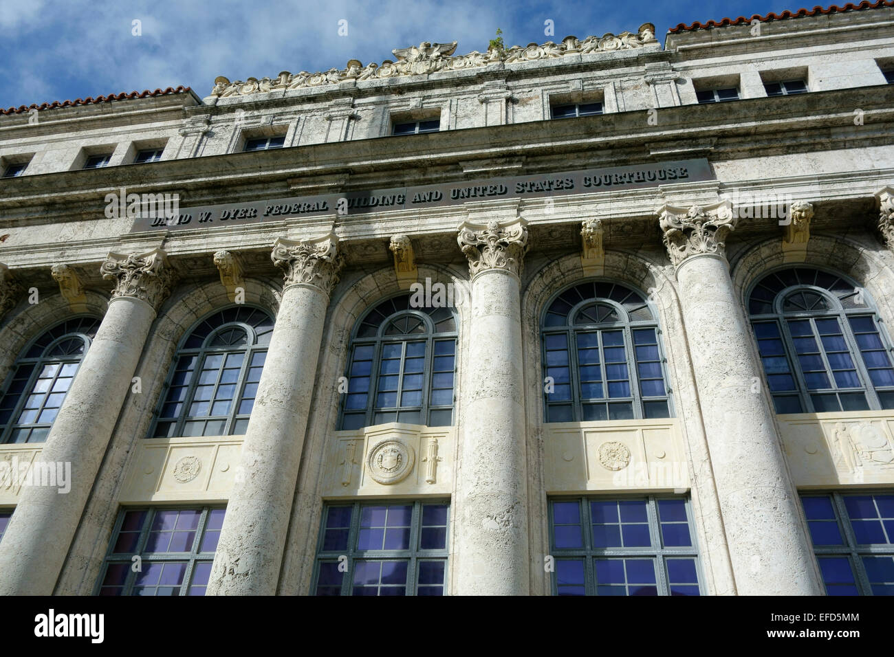 David W. Dyer Edificio federale e Stati Uniti Courthouse, edificio storico costruito nel 1931, Miami, Florida, Stati Uniti d'America Foto Stock