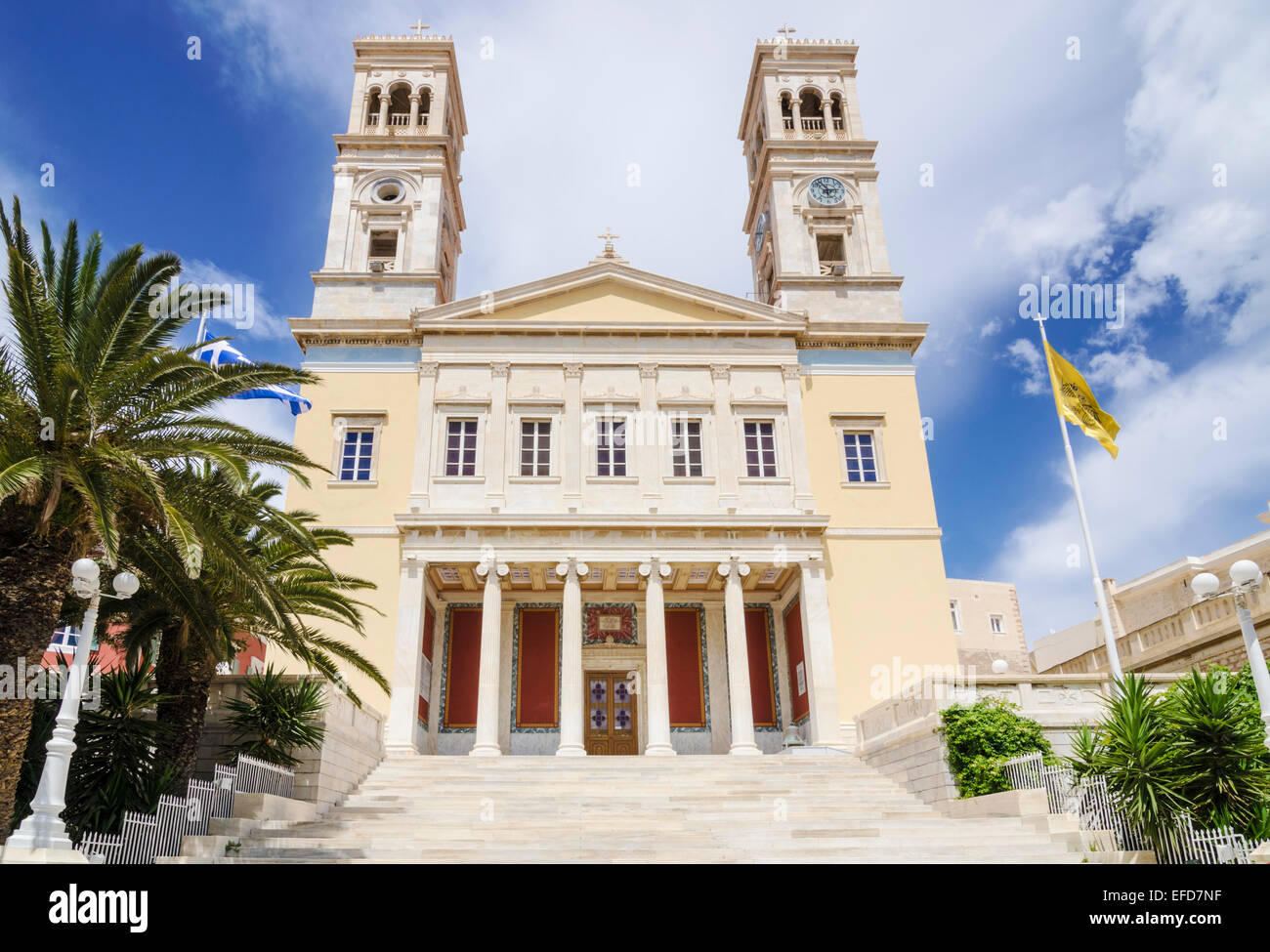 La chiesa di San Nicola, ERMOUPOLI, SIROS, CICLADI Grecia Foto Stock