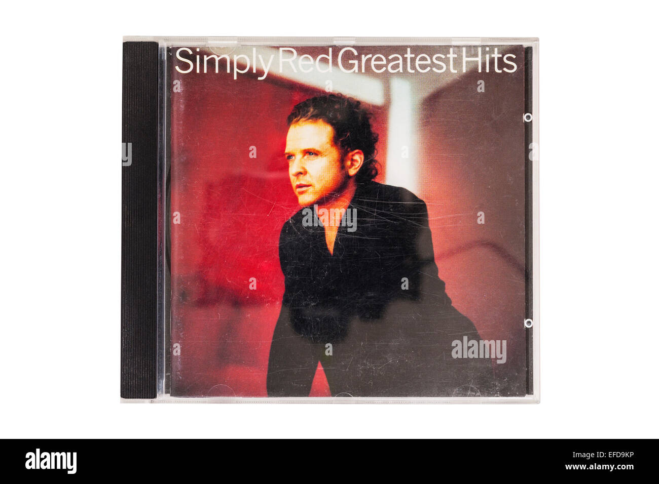 Il Simply Red Greatest Hits CD musicali su sfondo bianco Foto Stock