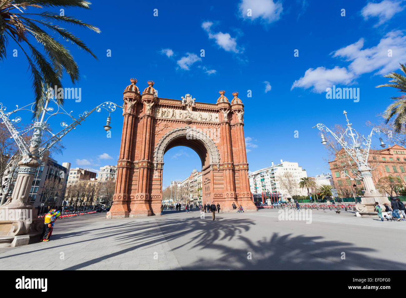 Arco del Triunfo, Barcellona, in Catalogna, Spagna Foto Stock