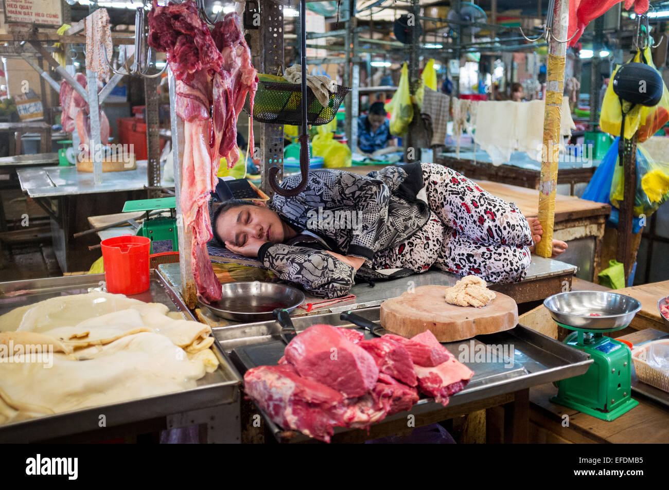 Can Tho Mercato, Delta del Mekong, Vietnam Foto Stock