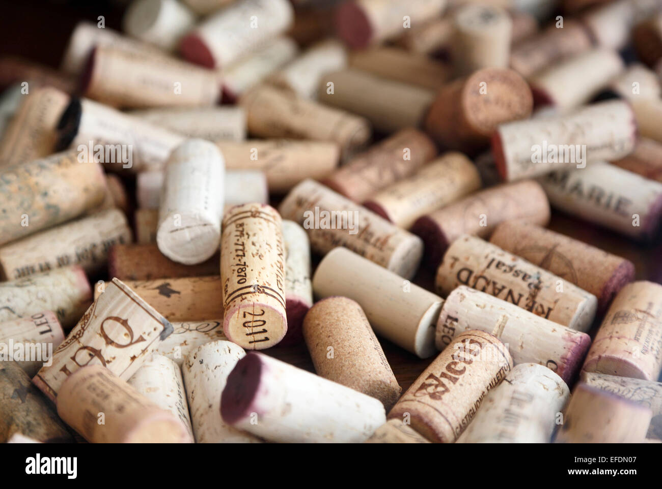 Tappi per vino Foto Stock