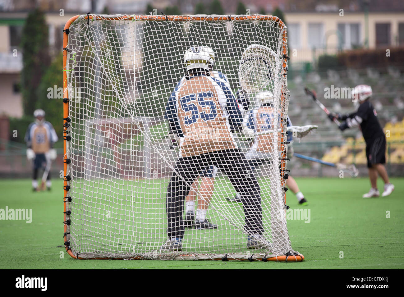 Lacrosse associare le foto Foto Stock