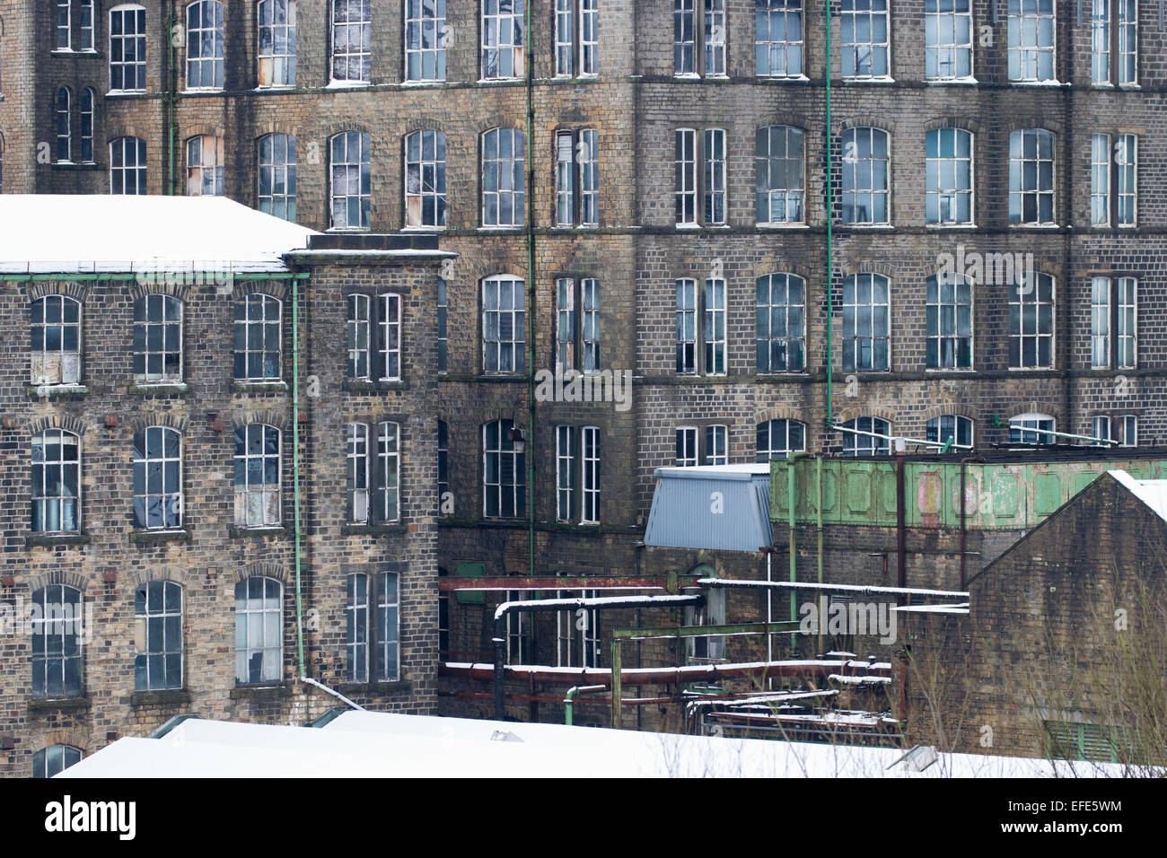 Un ex lanificio a Marsden, vicino a Huddersfield Foto Stock