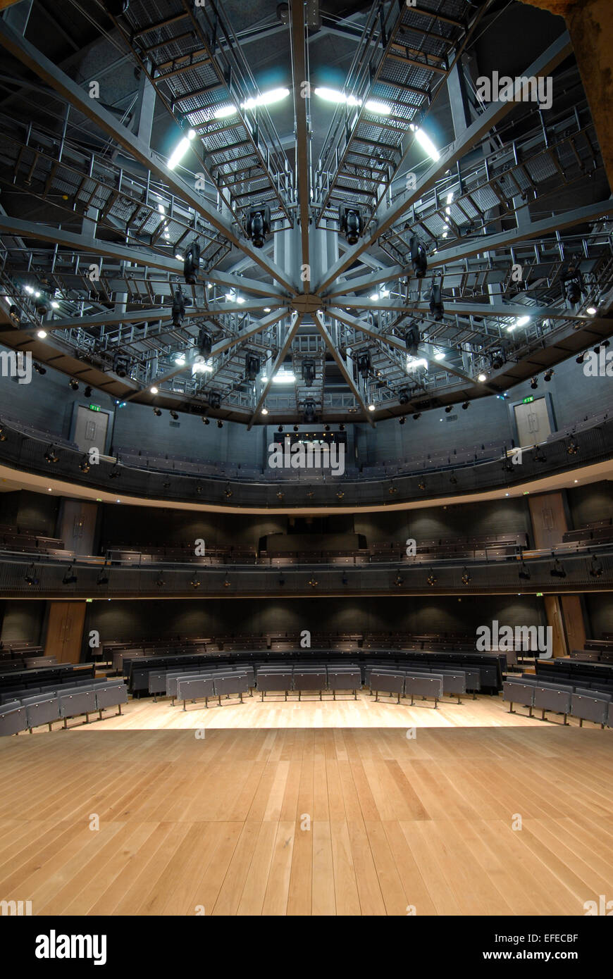 Rose Theatre Kingston Surrey. Auditorium interno Foto Stock