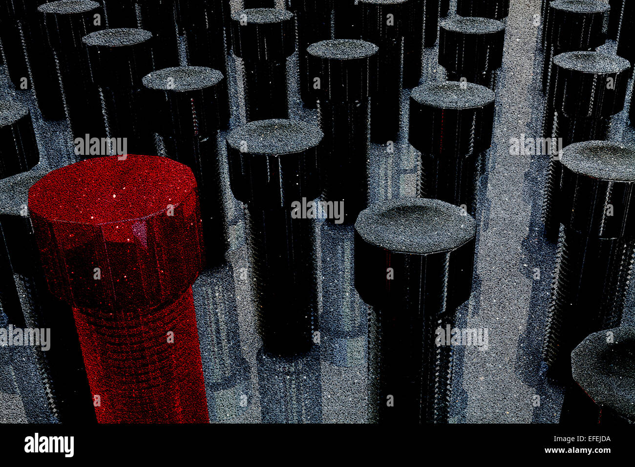 Closeup palo della vite su sfondo bianco per adv o altri usi Foto Stock