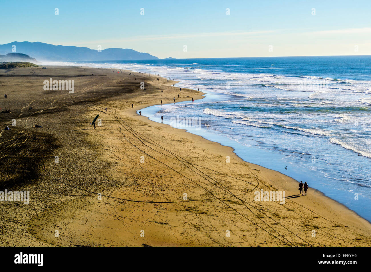 Ocean Beach, San Francisco, California Foto Stock