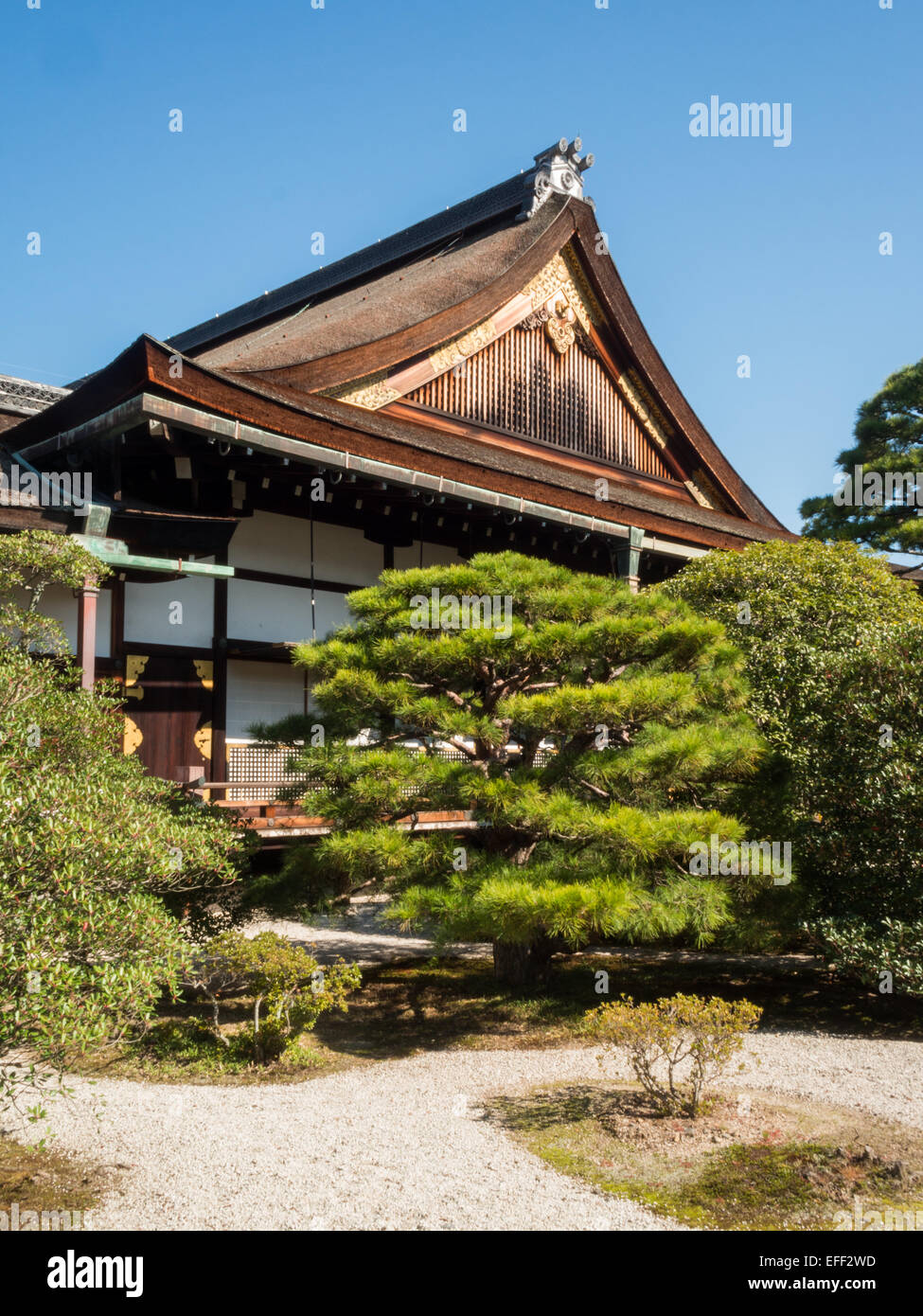 Padiglione Otsunegoten il Palazzo Imperiale di Kyoto Foto Stock