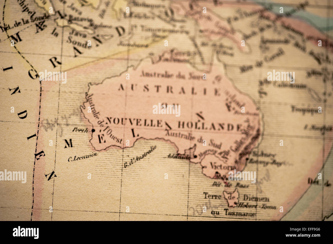 Atlas Classique pubblicato nel 1869 - antica mappa Foto Stock