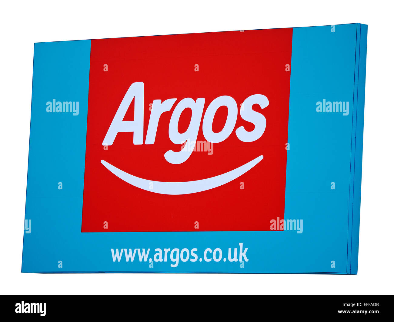 Segno di Argos UK Foto Stock