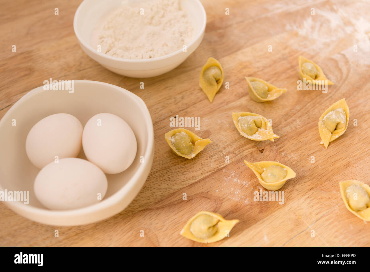 Italian pasta fatta a mano Foto Stock