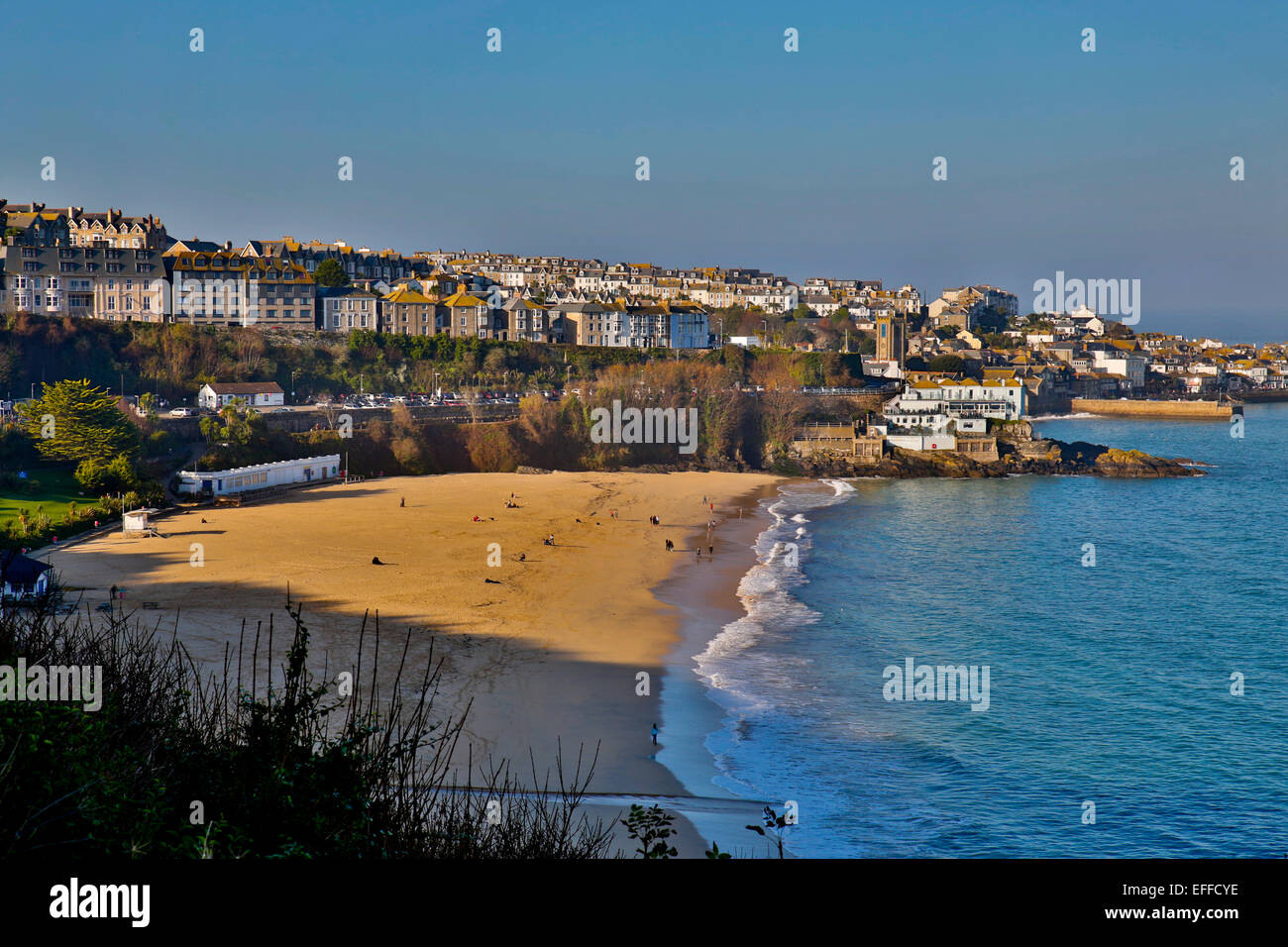 St Ives Porthminster Beach Cornovaglia; Regno Unito Foto Stock
