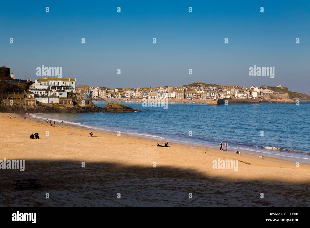 St Ives Porthminster Beach Cornovaglia; Regno Unito Foto Stock