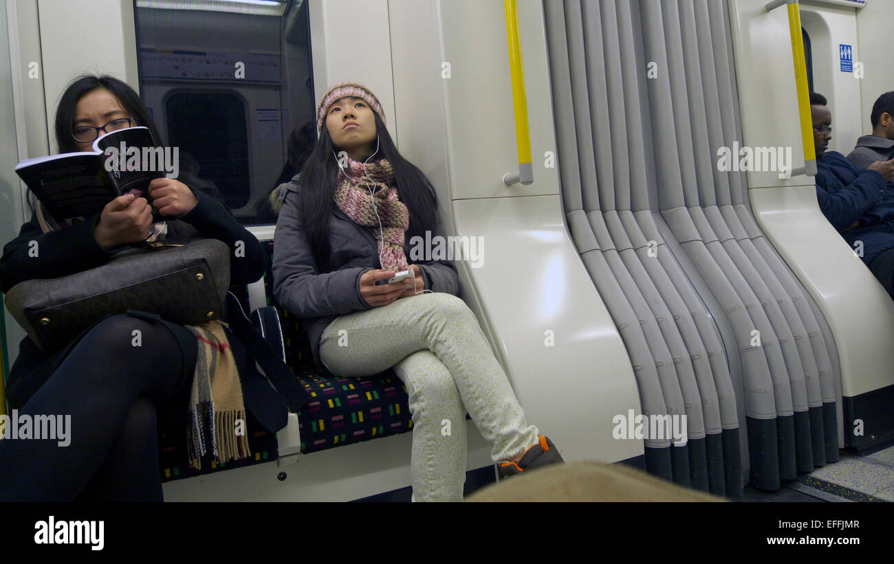 Regno unito Londra una metropolitana carrello Foto Stock