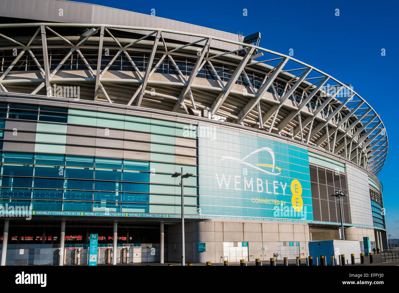 Lo stadio di Wembley - Londra Foto Stock