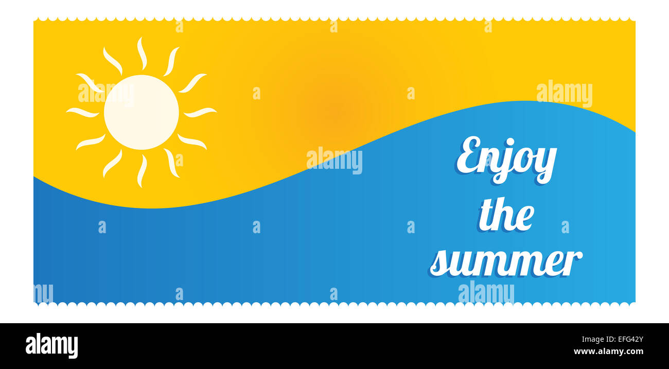 Estate flyer design Foto Stock