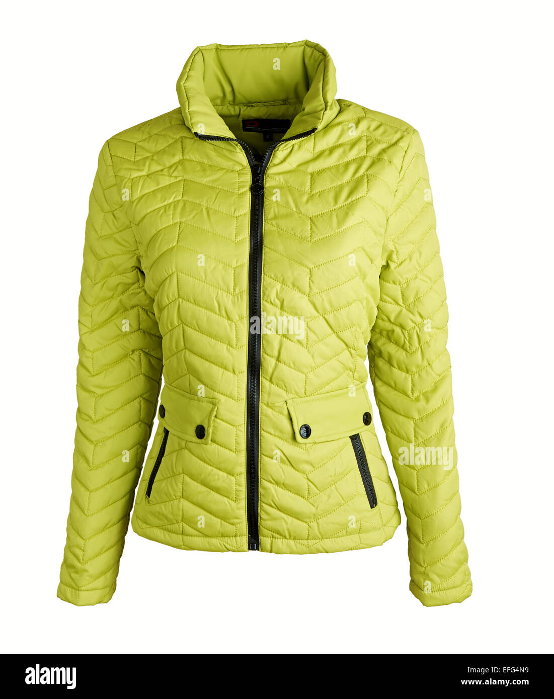 Verde giacca invernale Foto Stock