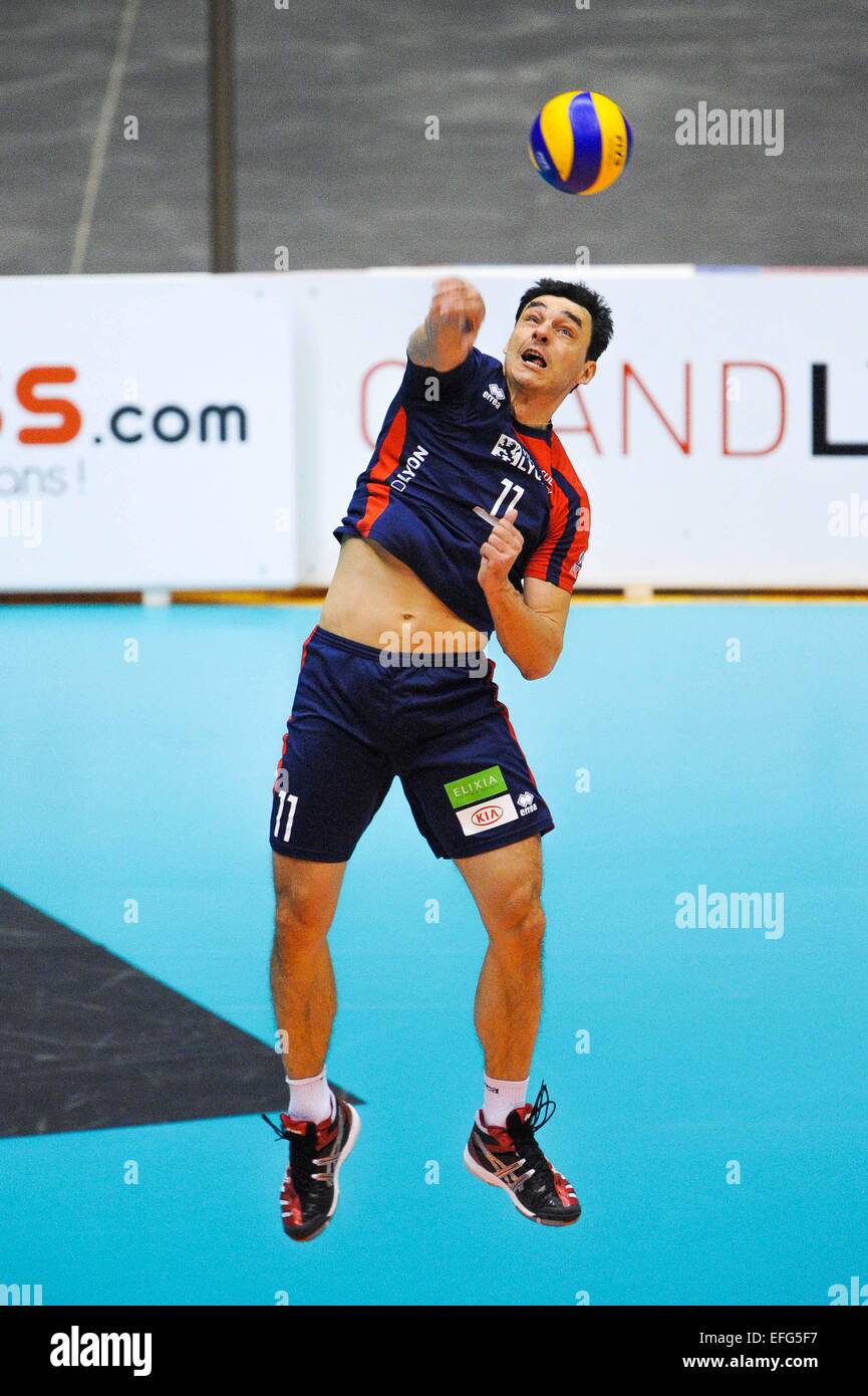 Vladimir NIKOLOV - 29.01.2015 - Lyon/Ajaccio - 18e journee Ligue A.Photo : Jean Paul Thomas/Icona Sport Foto Stock