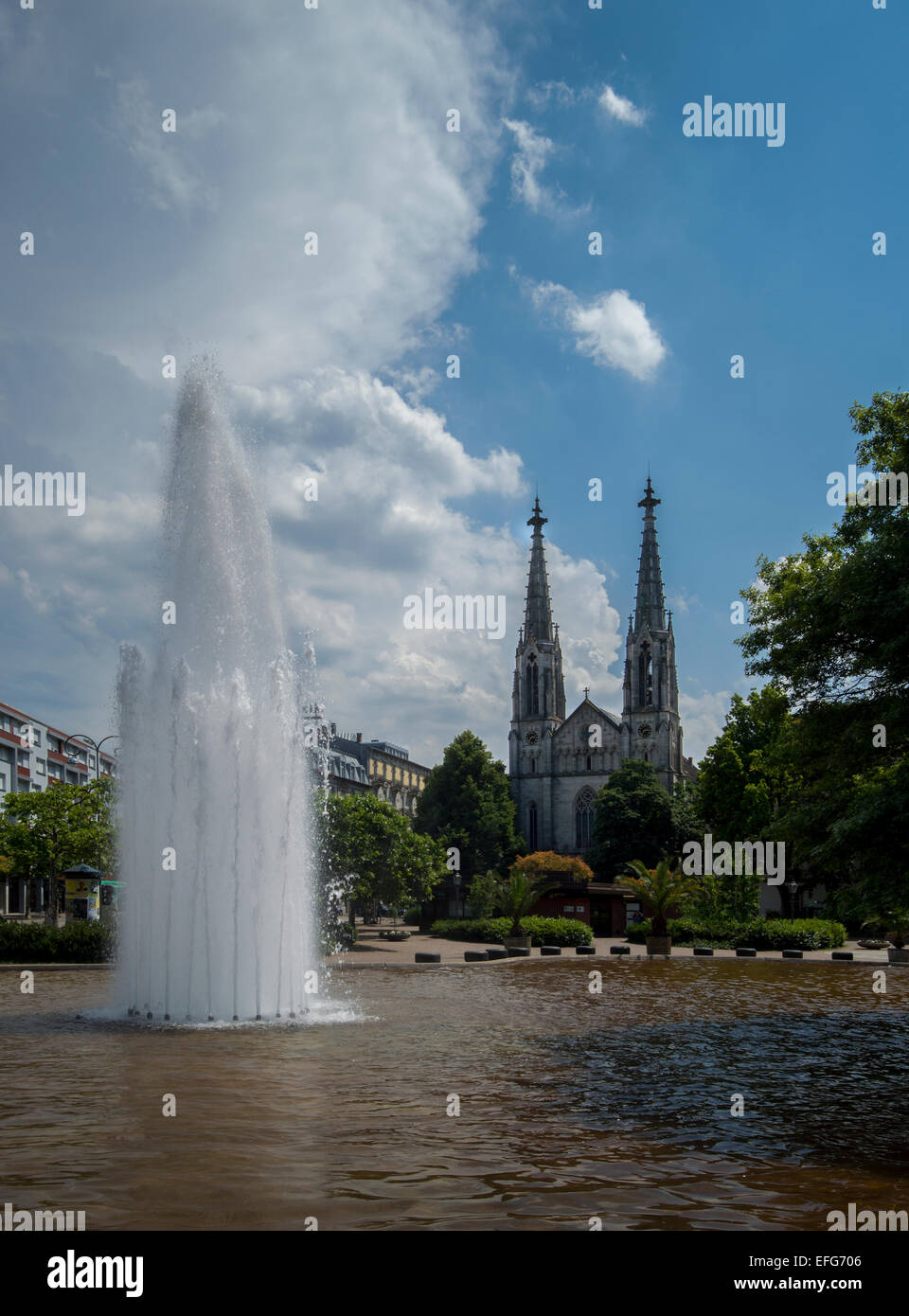 Baden-Baden è una città termale nel Land tedesco del Baden-Württemberg nel sud-ovest della Germania (Distretto Capitale è la città di Karl Foto Stock