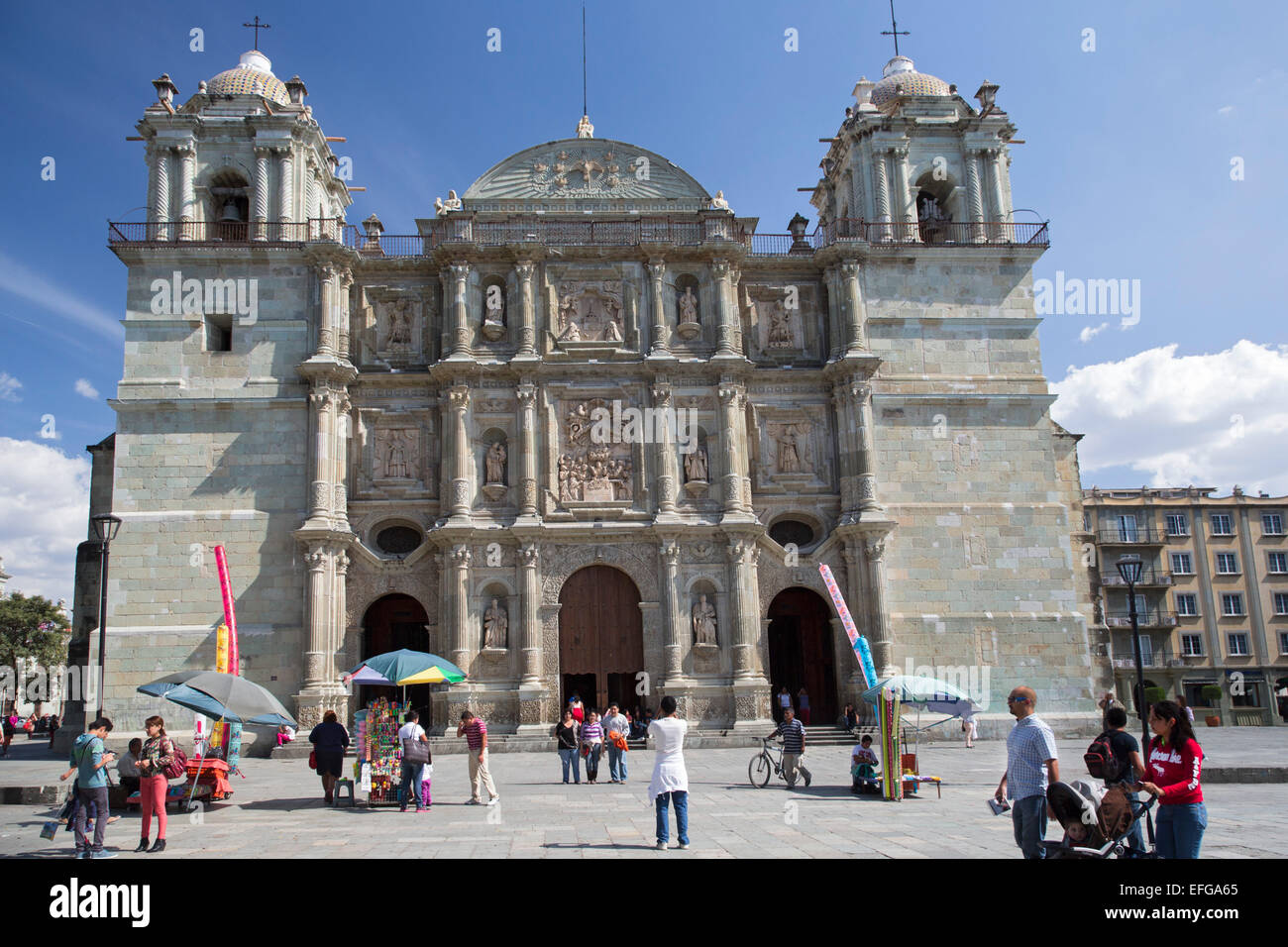 Oaxaca, Messico - La Cattedrale di Oaxaca. Foto Stock