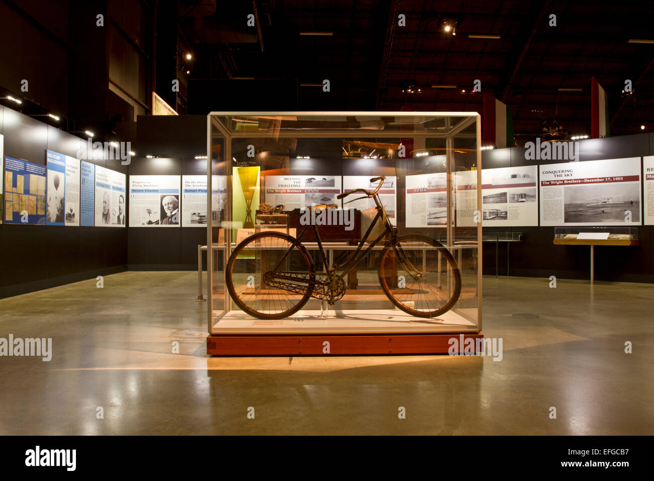 Inizio di biciclette dei fratelli Wright Foto Stock