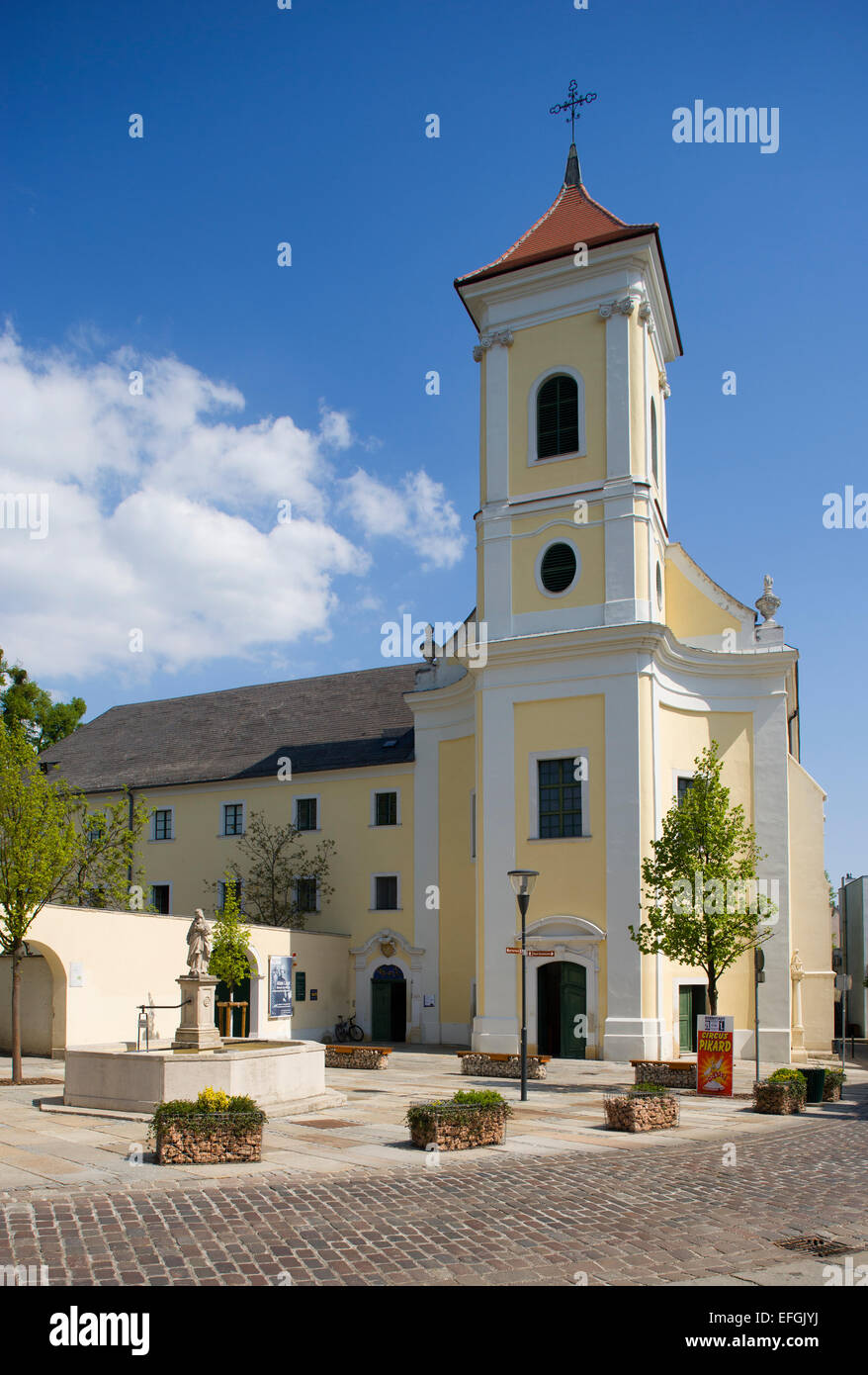 Chiesa francescana, Eisenstadt, Burgenland, Austria Foto Stock