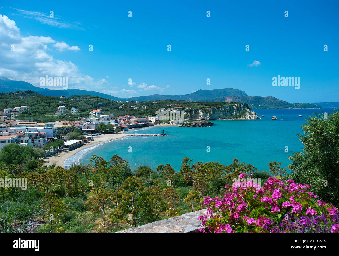 Almyrida Bay, Creta, Grecia Foto Stock