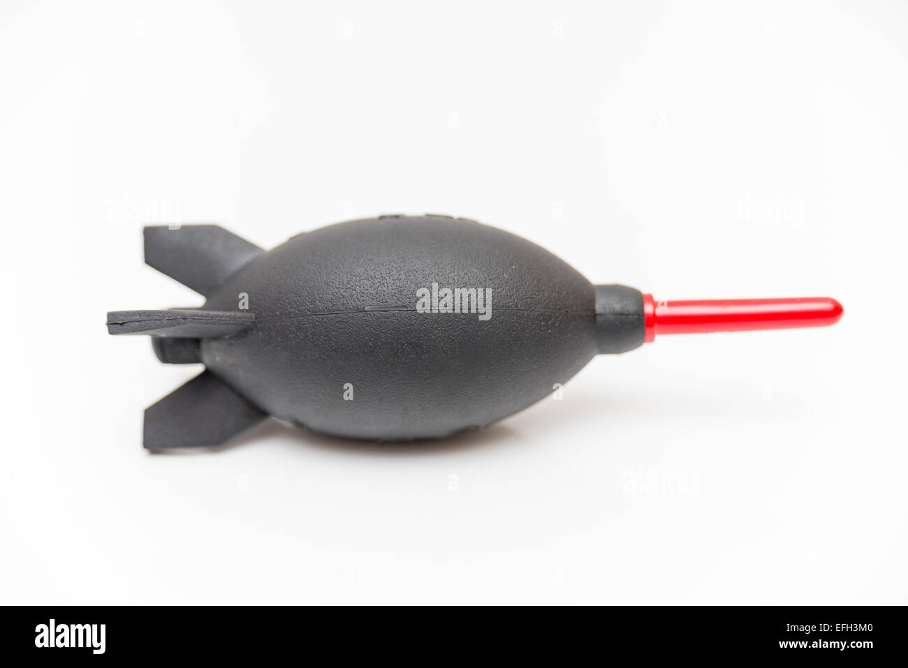 Toy razzo su sfondo bianco Foto Stock