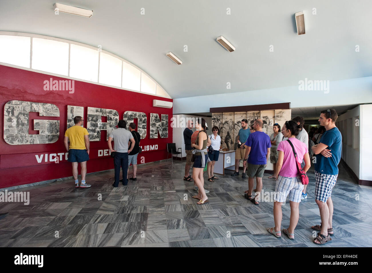 Vista orizzontale della Baia dei Maiali museum (Musee Giron) a Cuba. Foto Stock