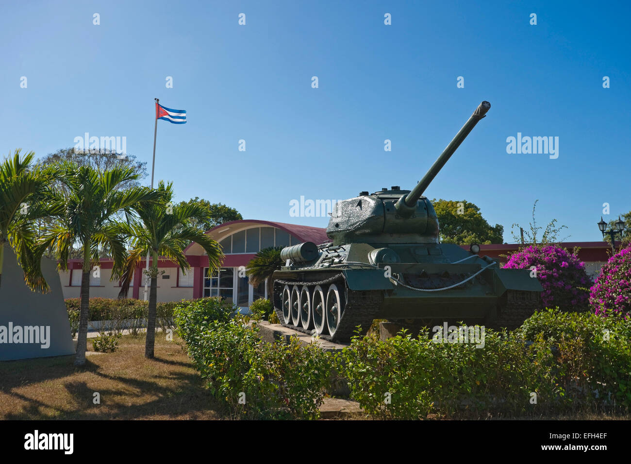 Vista orizzontale della Baia dei Maiali museum (Musee Giron) a Cuba. Foto Stock