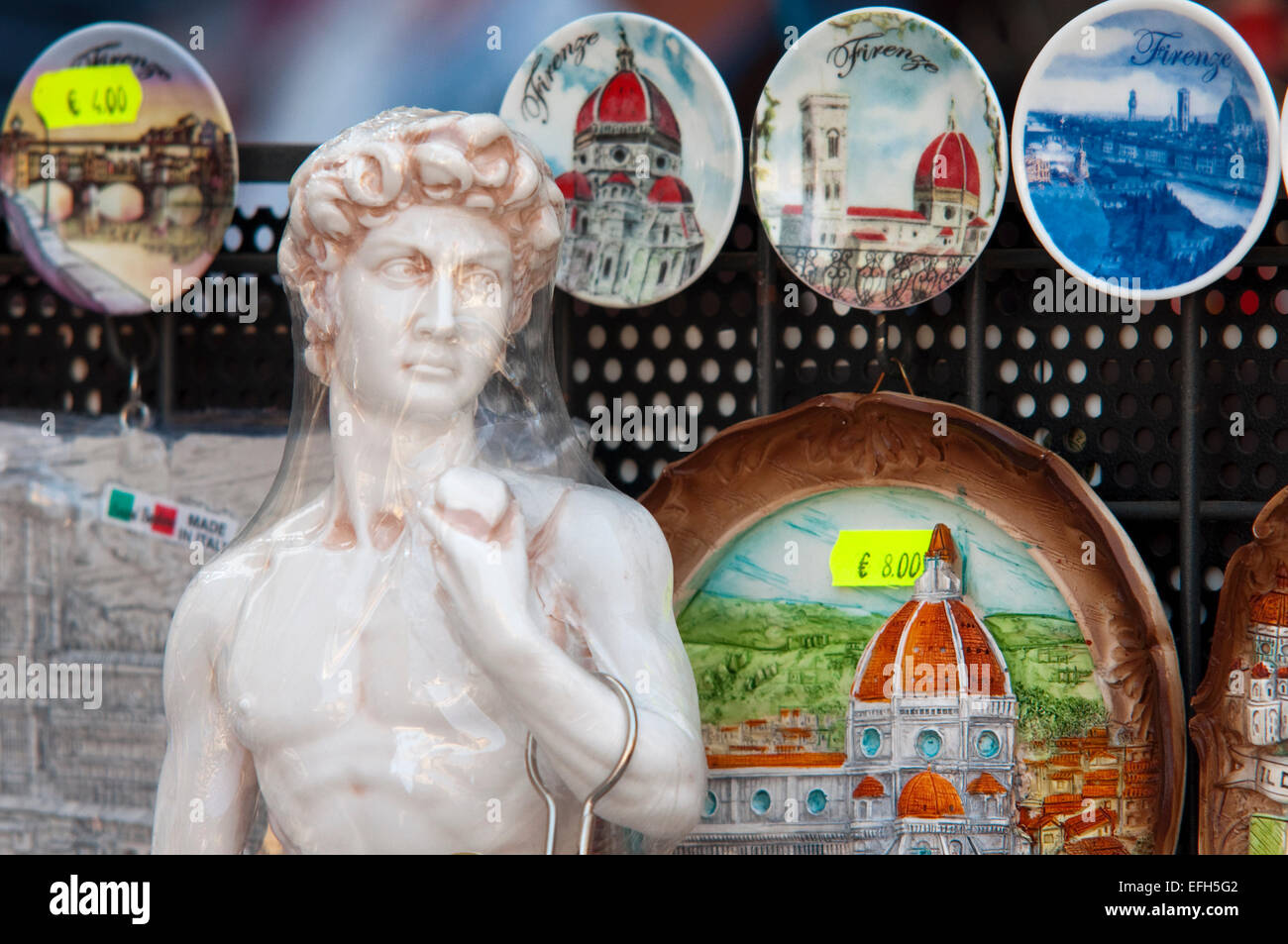 Italia, Toscana, Firenze, David souvenir Foto Stock