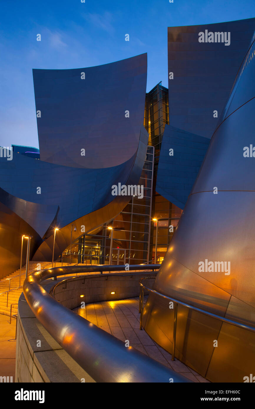 Walt Disney Concert Hall di Los Angeles, California, Stati Uniti d'America Foto Stock