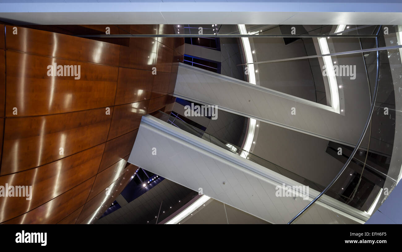 Scala all'interno dell'Opera House, Danimarca Foto Stock