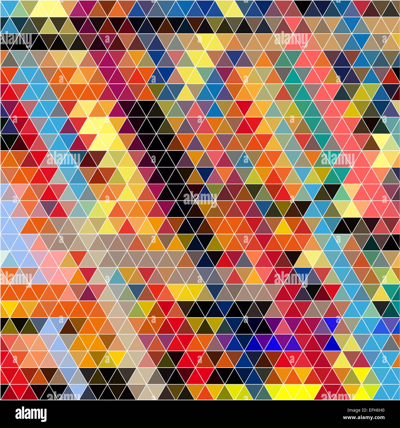 Abstract di triangoli colorati arte bella illustrazione Foto Stock