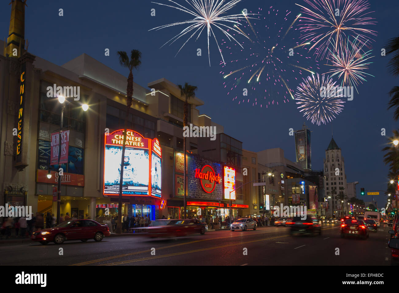 HARD ROCK CAFE CENTRO DI HOLLYWOOD HOLLYWOOD BOULEVARD LOS ANGELES CALIFORNIA USA Foto Stock