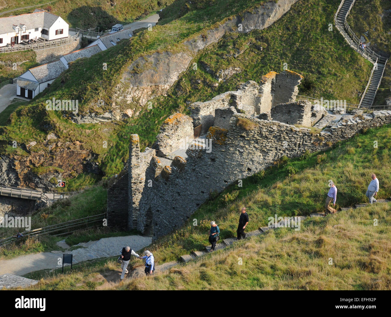 Tintagel Castle, Cornwall Foto Stock