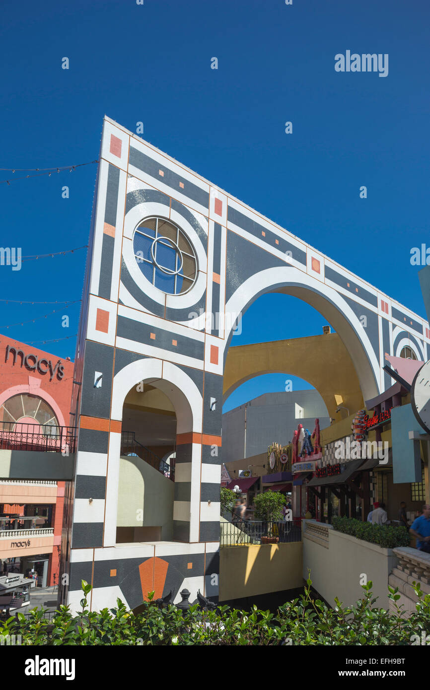 L'Horton Plaza Shopping Mall downtown San Diego California USA Foto Stock