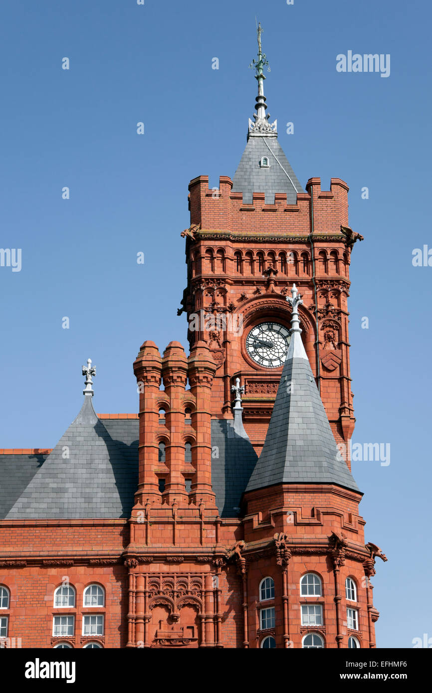 Storico edificio pierhead, Cardiff Bay, Wales, Regno Unito Foto Stock