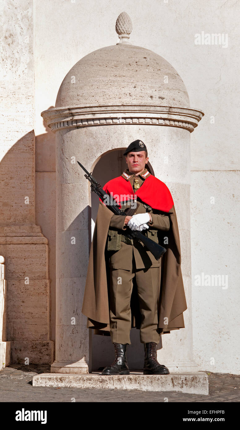 Il Palazzo del Quirinale Palazzo del Quirinale, residenza del presidente della repubblica italiana Roma Italia Italiano Foto Stock