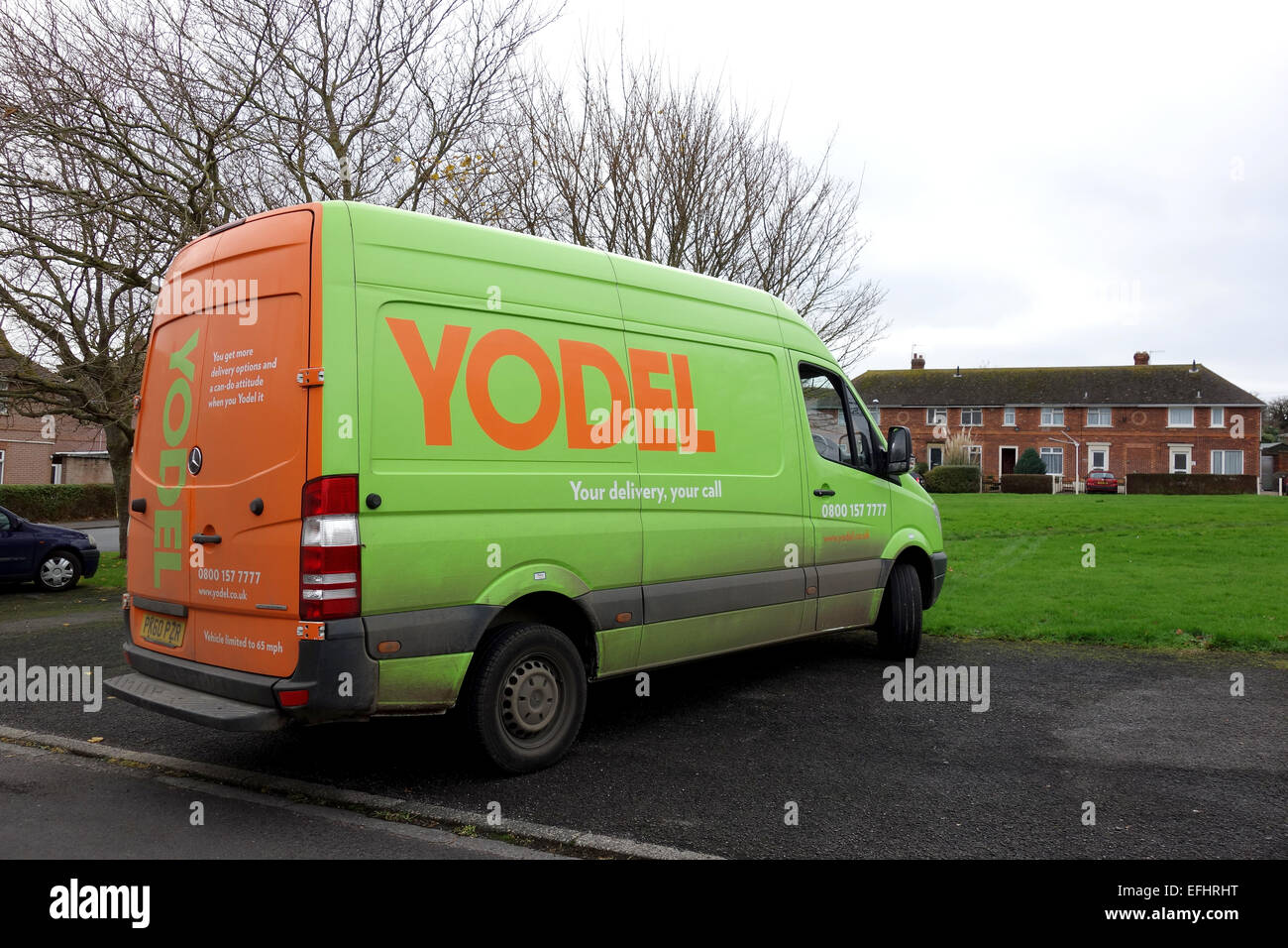 Yodel consegna van, Gran Bretagna, Regno Unito Foto Stock
