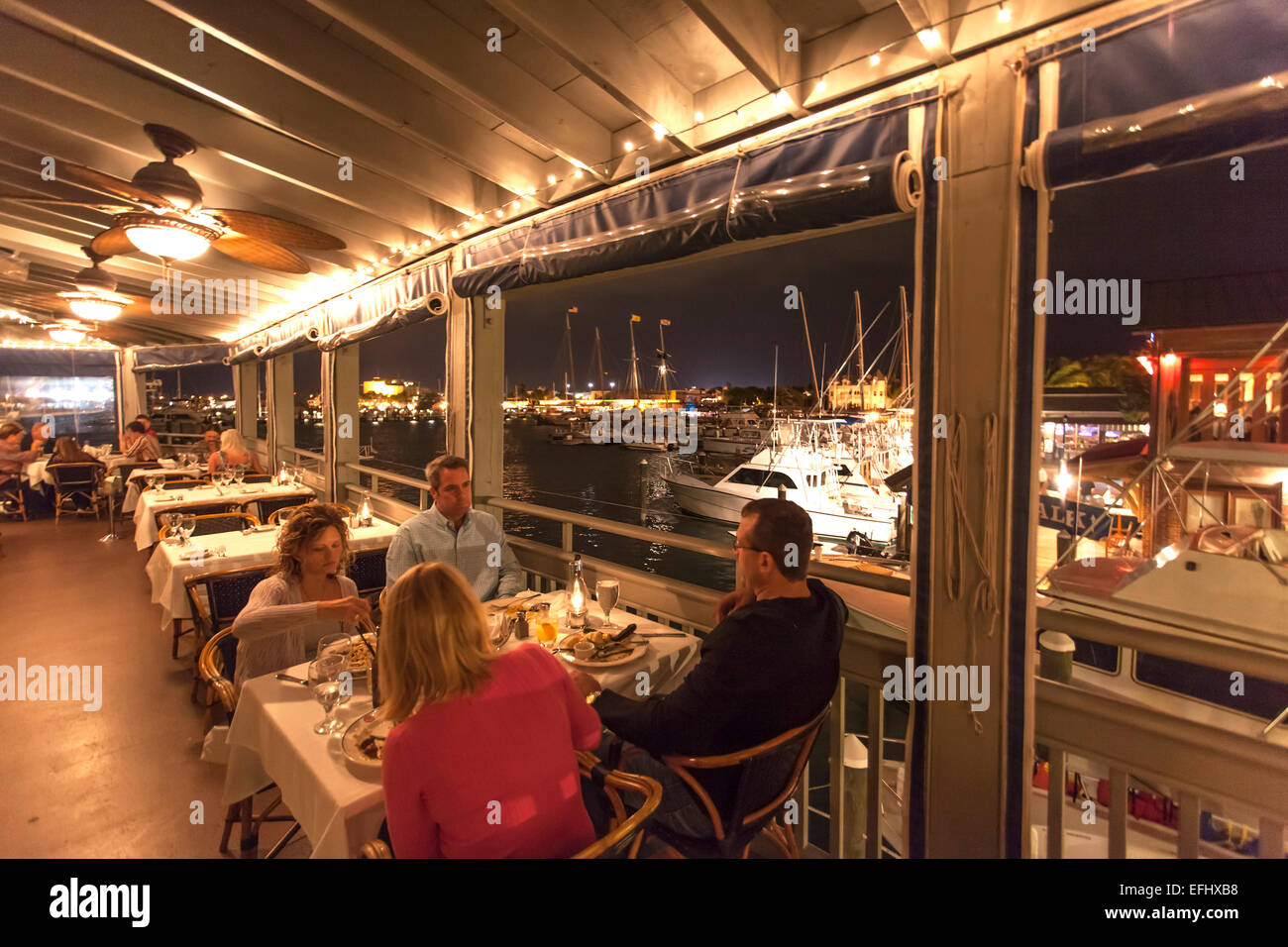 Ristorante A e B Lobster House, Key West, Florida Keys, Florida, Stati Uniti d'America Foto Stock