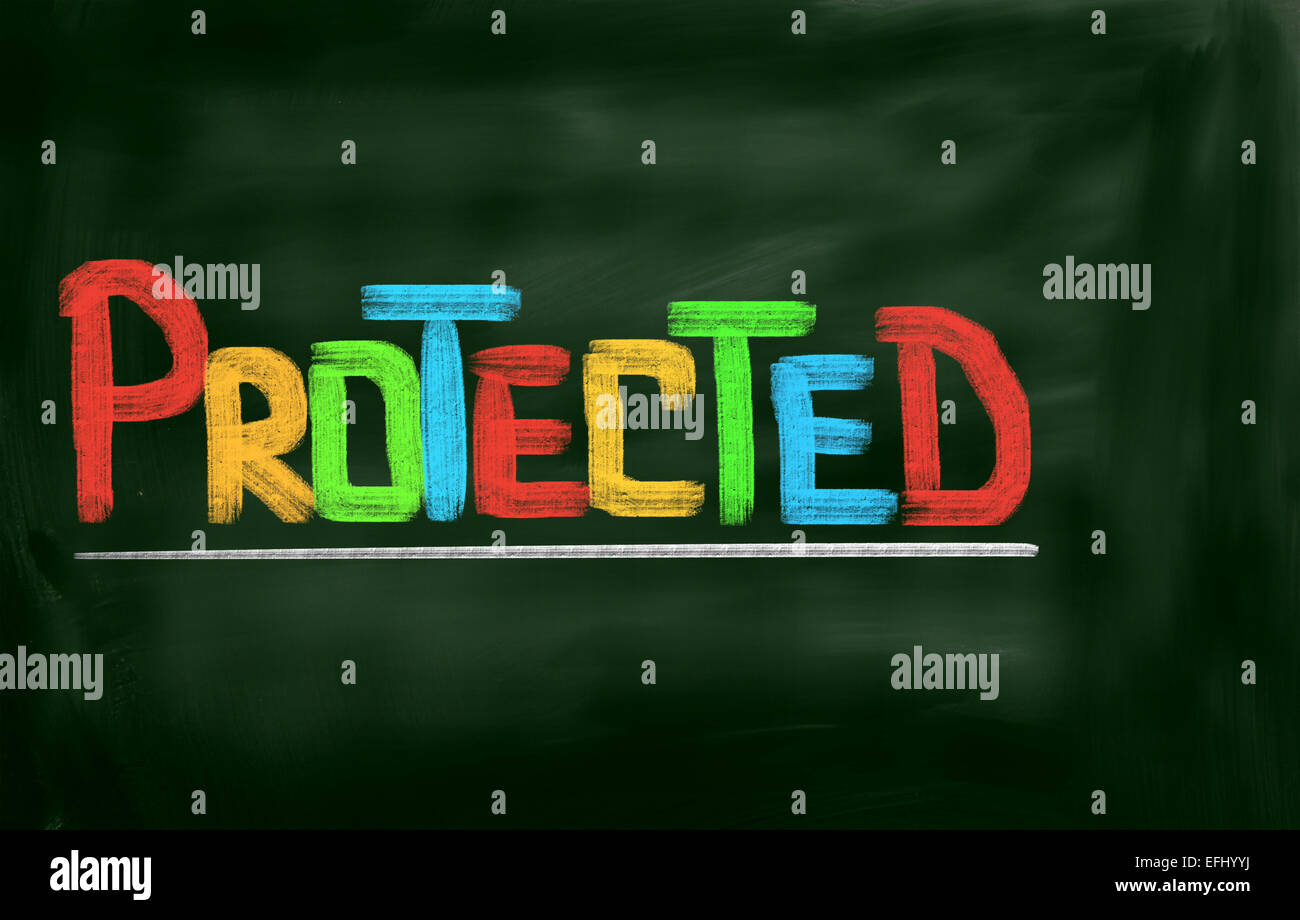 Concetto protetto Foto Stock