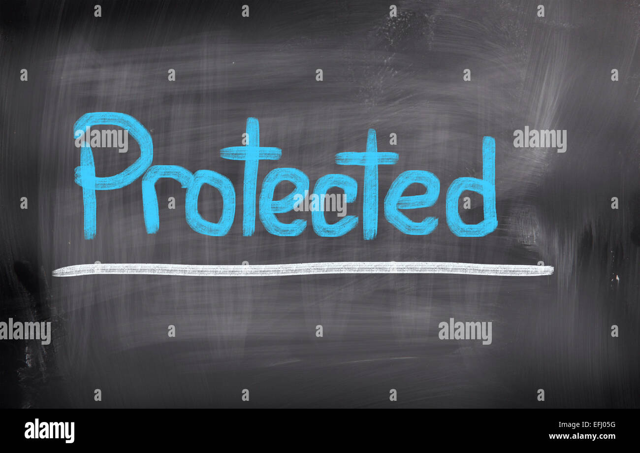 Concetto protetto Foto Stock