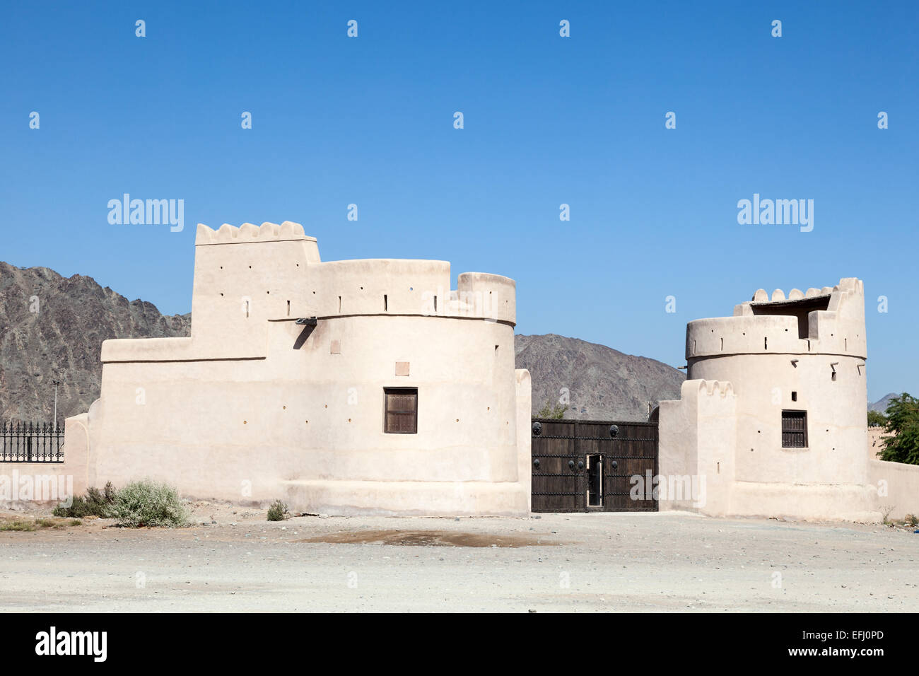 Il Villaggio del Patrimonio culturale in Fujairah, Emirati Arabi Uniti Foto Stock