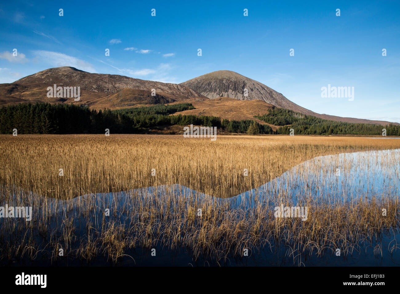 Loch Cill Chriosd, Beinn na Caillich, Skye, Scozia Foto Stock